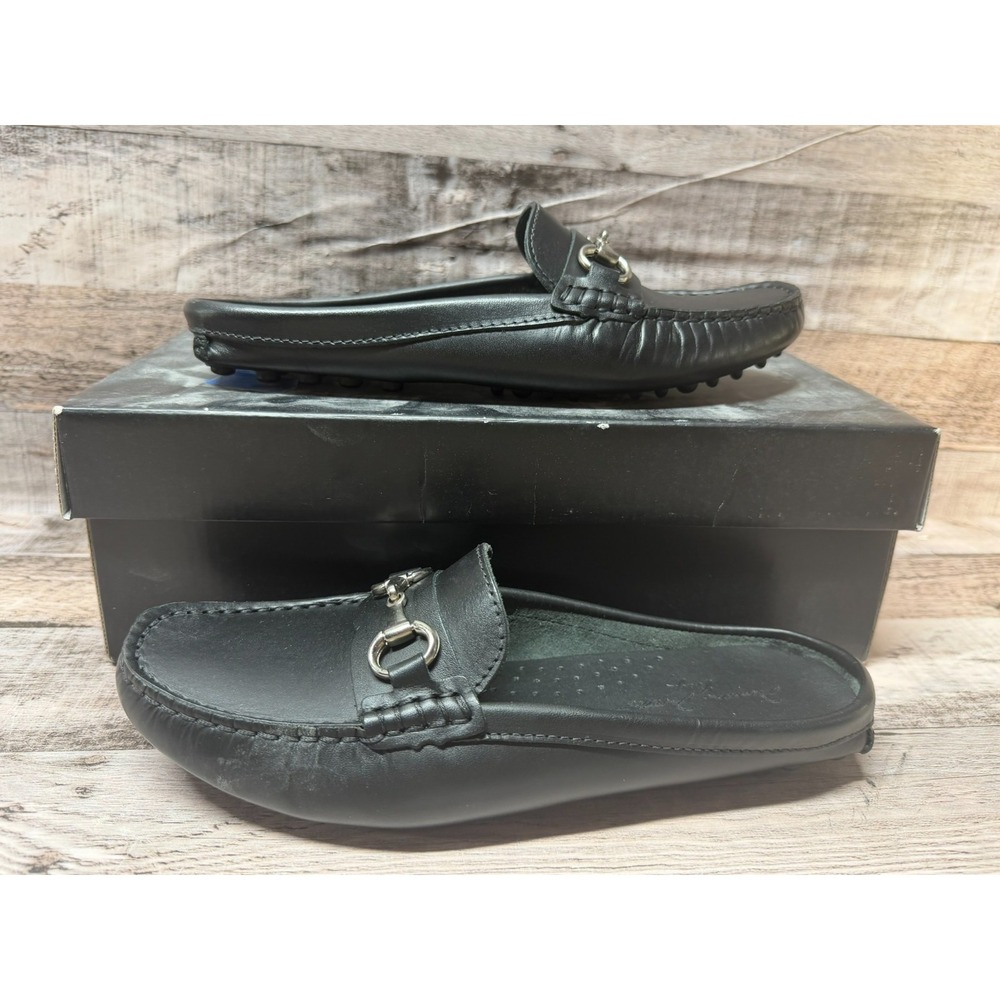 Massimo Matteo MM-3474 Bit Mule Women Dress Shoes Black Size 5.5 Slip On